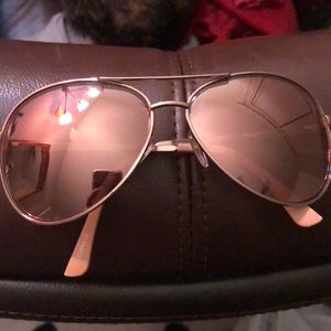 rose gold aviators